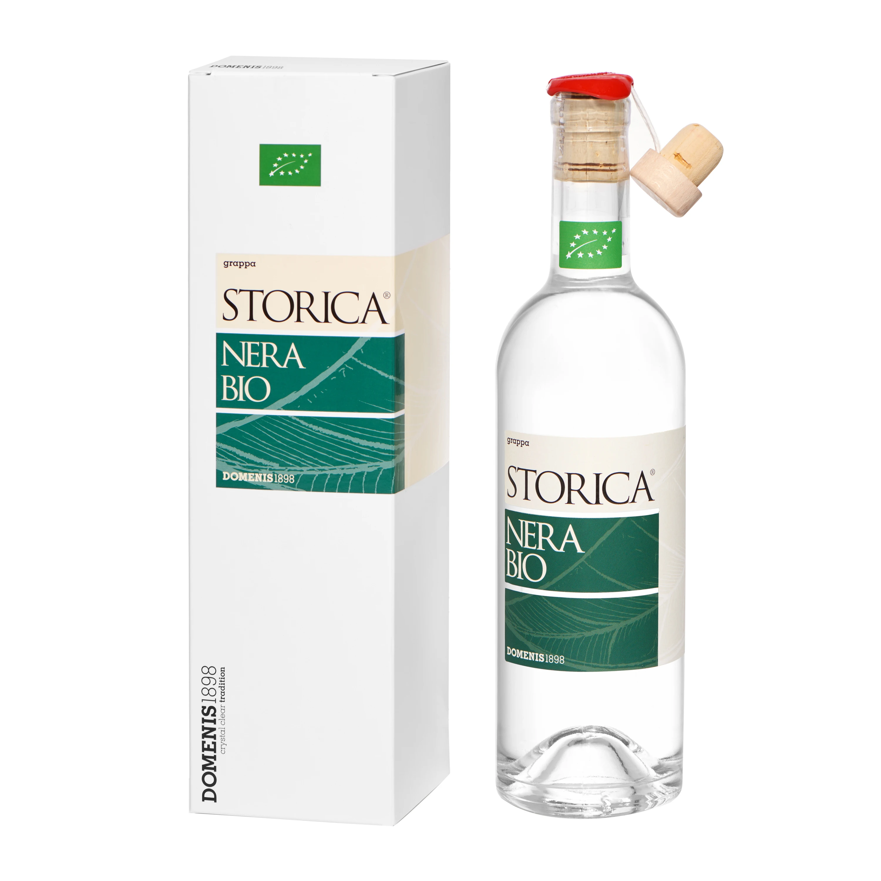 Высококачественная итальянская Органическая молодая Grappa Storica НЕРА био 50 cl стеклянная бутылка с