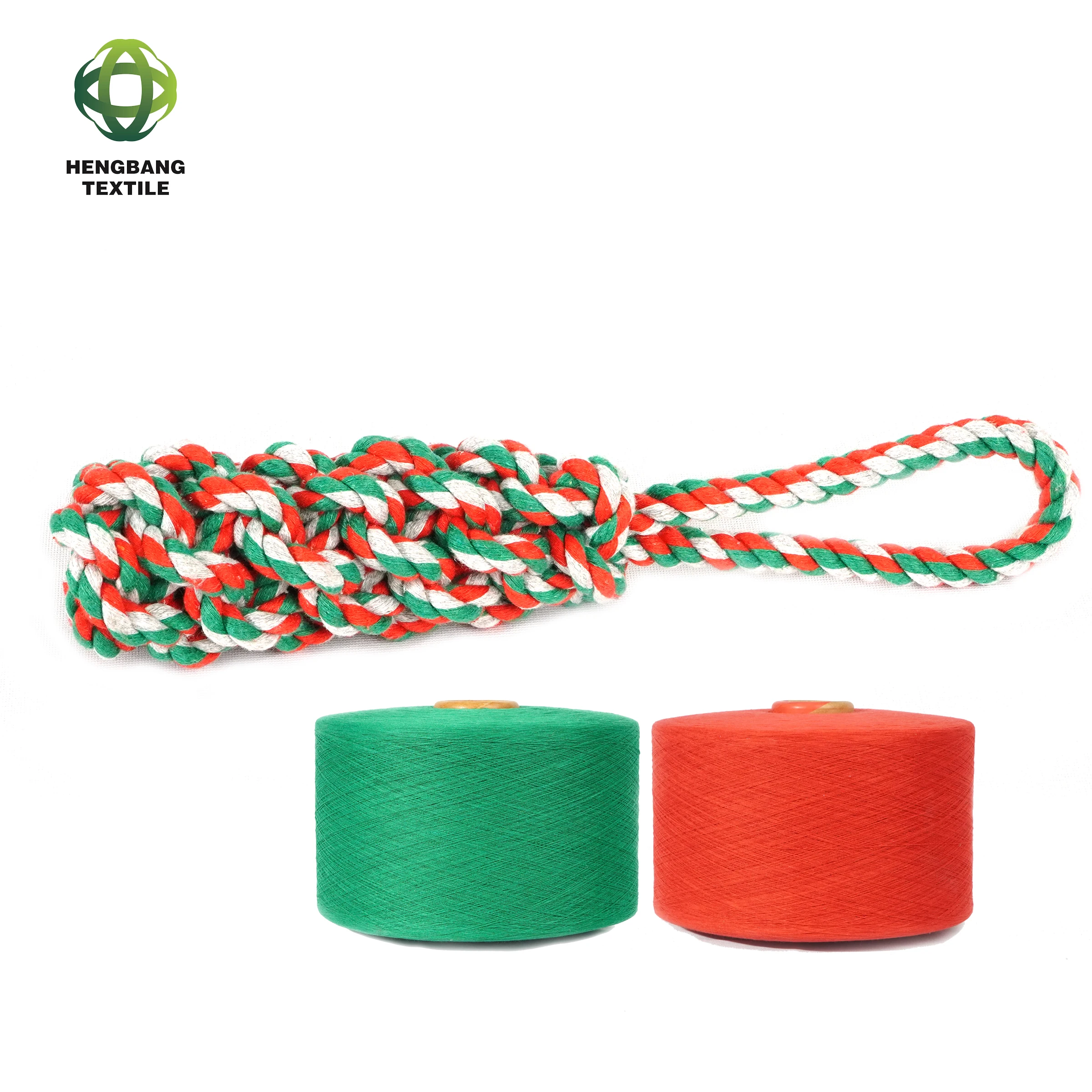 textile material quality blended yarn OEM accepted knitting yarn with GRS certificate dog chain yarn