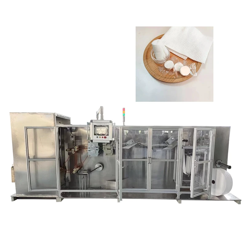 Non-Woven Fabric Disposable Travel Coin Compressed Cotton Towels Compression Machine