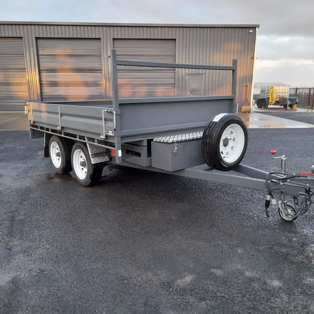Tipping Trailer For Farm Used Attached With Tractor/Hydraulic Dump 8 Ton Trailer for sale