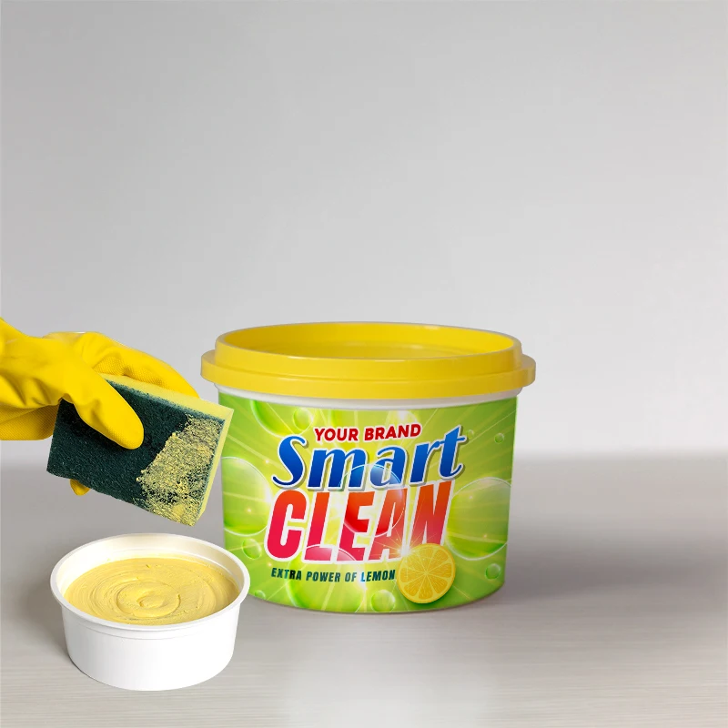 Top Quality OEM Economy Dishwash Paste 750g with Powerful Detergent Rinses Off Effectively Oil and Grimes