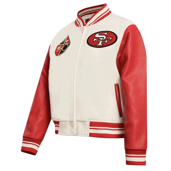 Классическая Женская куртка в стиле ретро NFL SAN FRANCISCO 49ERS