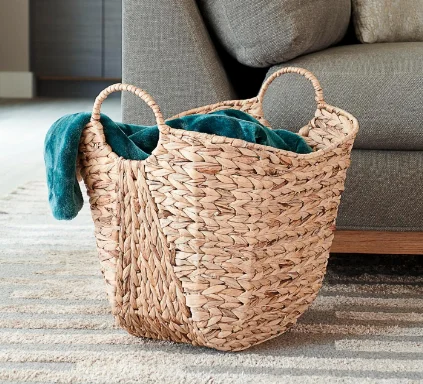 Large Handwoven Storage Basket Customized Floor Tabletop Basket Washroom Laundry Multipurpose Usage