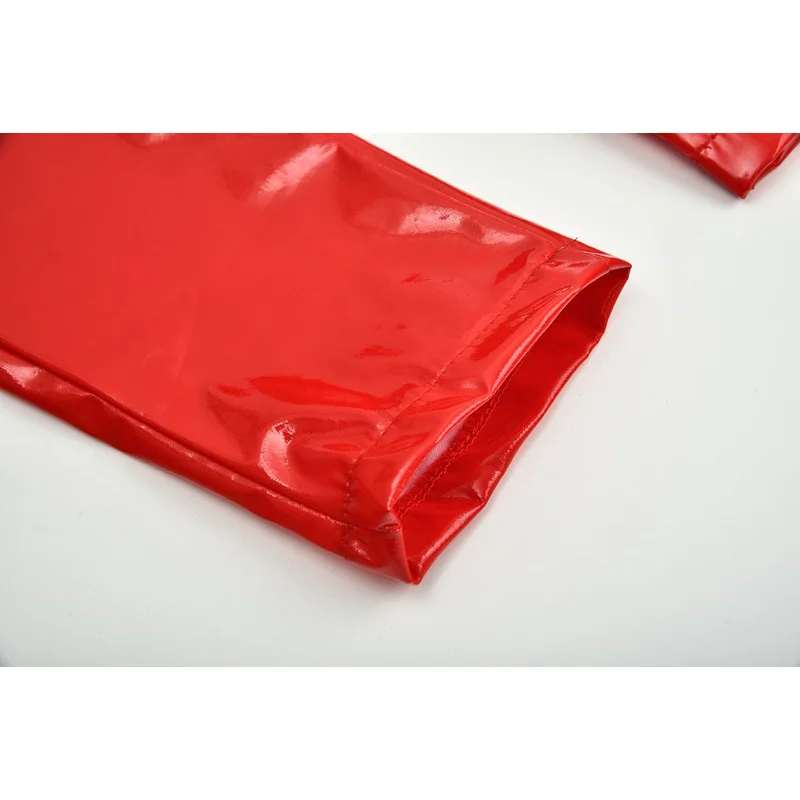 Leather New Design Custom Casual Stacked Leggings Yoga Sexy Leather Flare Leggings Casual  Leather pants