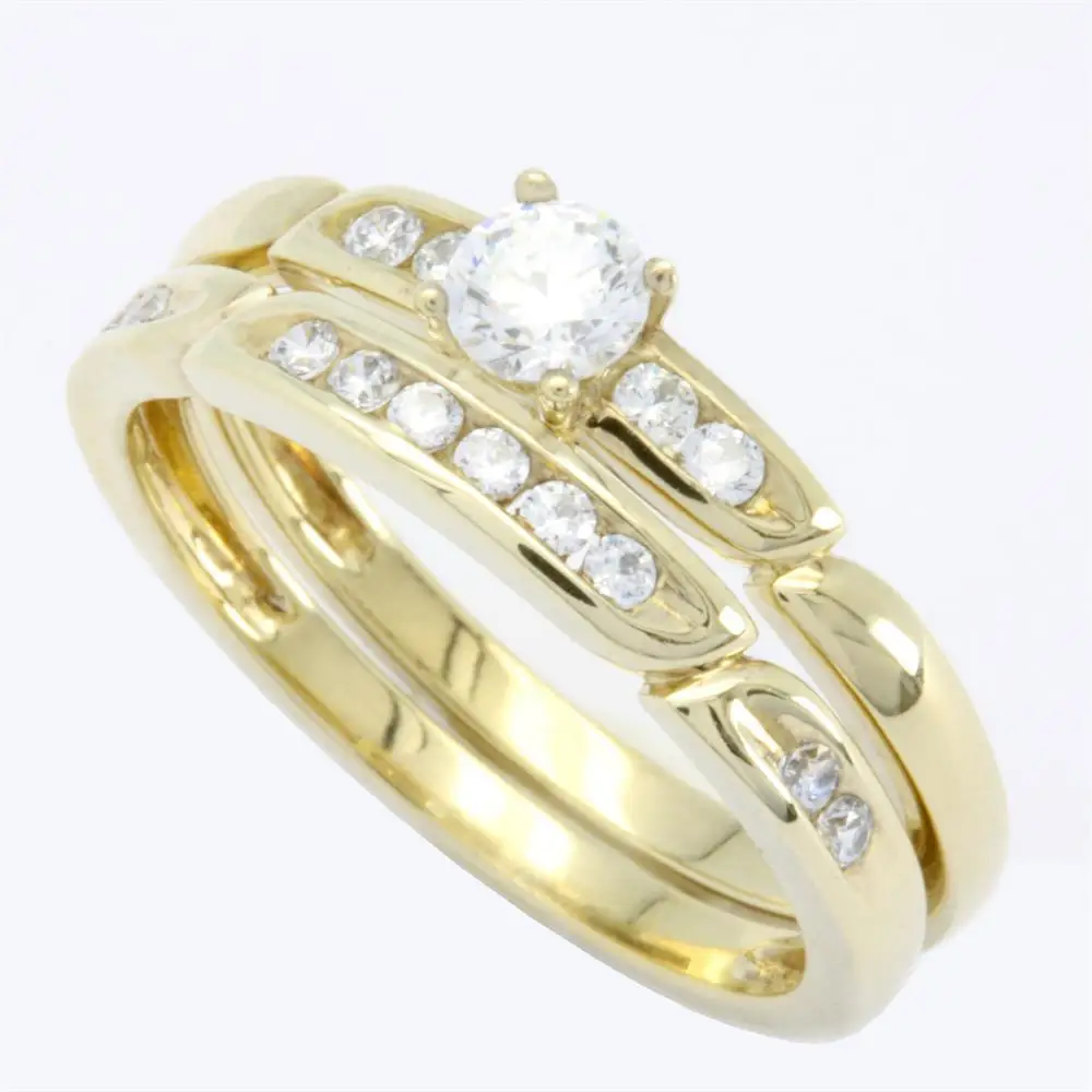 2023 Fine Jewelry Manufacturer 18K Pure Gold Luxury Engagement Yellow Gold Wedding rings for women