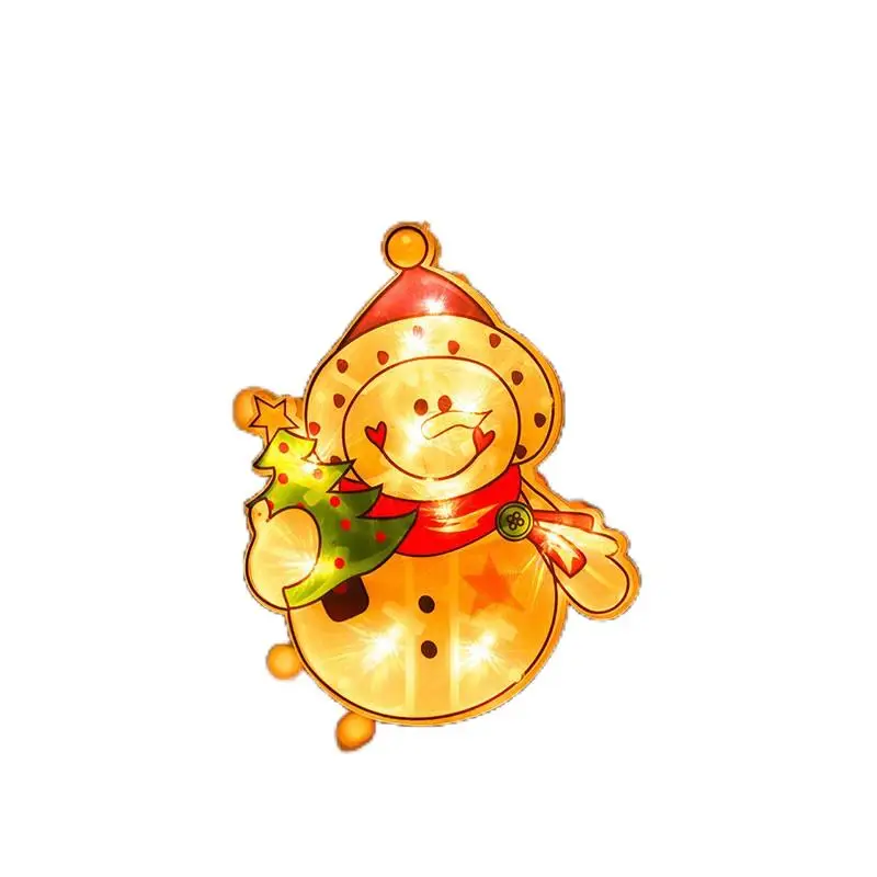 Christmas Suction Cup Lights Snowman Shape Window Decoration Lights Small Colored Lights party mask Wholesale OEM ODM Support