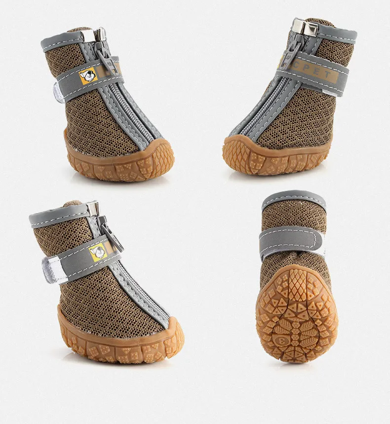 Custom Adjustable Cotton Dog Sneaker Mesh Dog Boots Small Medium Large fashion designer Dog Shoes