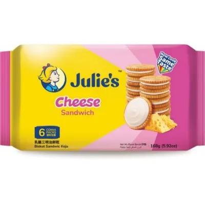 Malaysian Favorite Biscuit Sandwich Cream Sweet Filling Variety Flavors Cheese Peanut Butter Lemon Cheese Digestive Biscuit