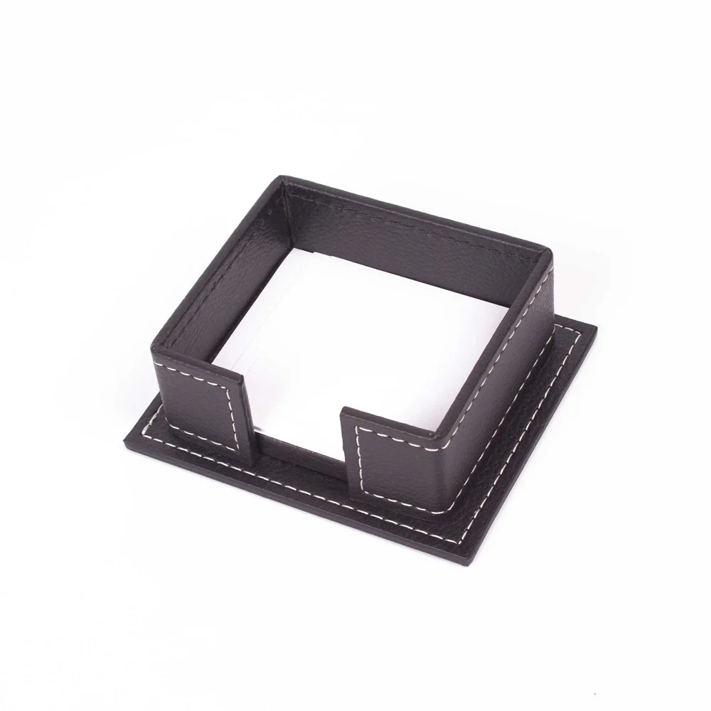 Vega Large Desk Pad and Office Accessories 4-Piece PU Leather Desk Set with Mesh Stationary and Desktop Organizer