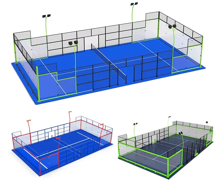 Профессиональный padel court Padel от производителя международный стандарт панорамный теннисный корт по заводской цене