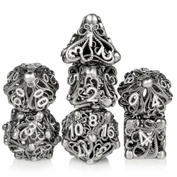 Оптовая продажа с завода полые металлические игральные кости осьминог Cthulhu полигедрал набор игральных костей для подземей и драконов