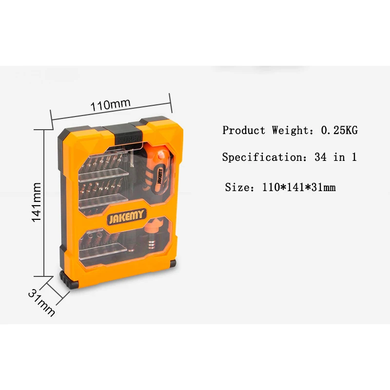High Precision 34 Pcs Repair Hardware Tool Set Screwdriver Kit