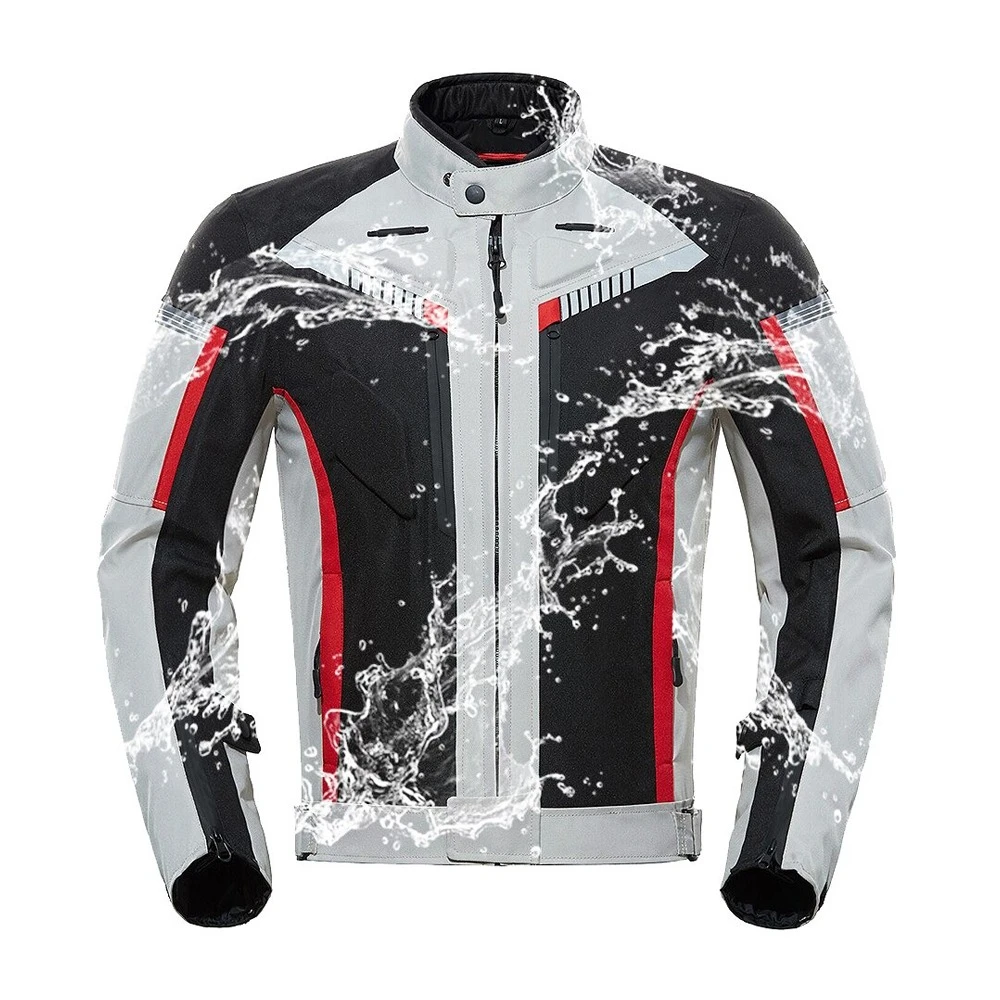 Motorbike Racing Wear Customized Logo Printing Polyester Material Light Weight Cordura Jacket