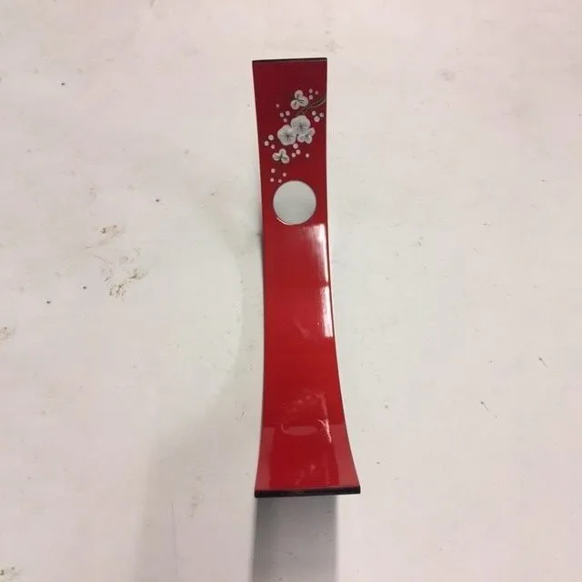 Lacquer colorful wine bottle holder decorative lacquered semi circle glass bottle showcase holders