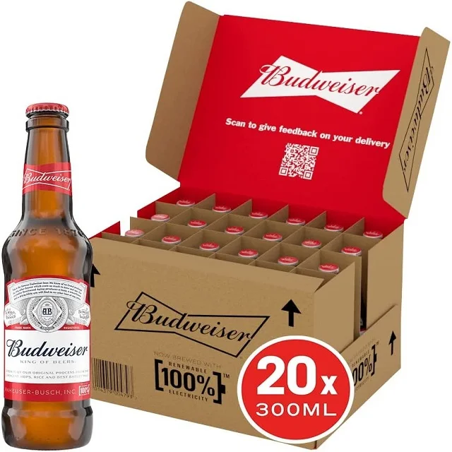 Low price  Budweiser beer 355ml x 24 cans