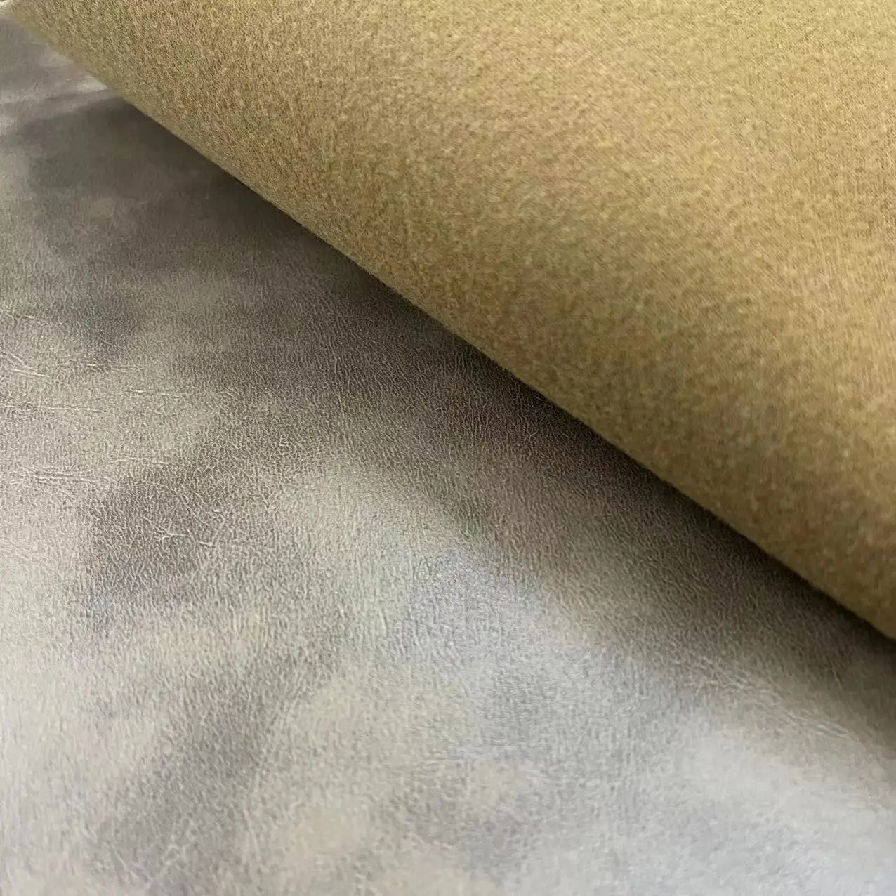 Hot Sale Two Tone PVC Synthetic Leather For Sofa, Waterproof Customized Oil Printed Artificial Leather For Furniture