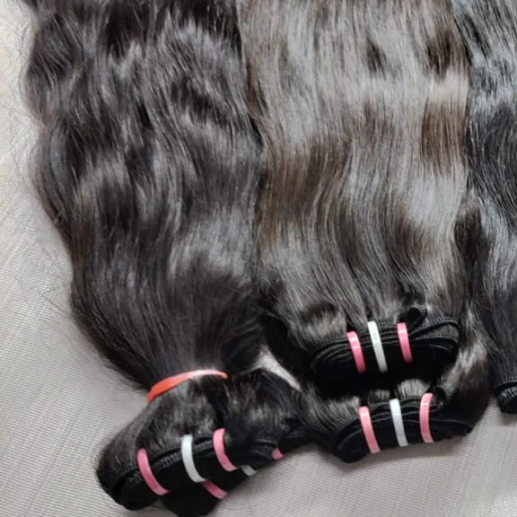 Cuticle Aligned Raw Unprocessed Single Drawn Straight Virgin Human Hair Extensions Bundle Manufacturers of Jerry Hairs