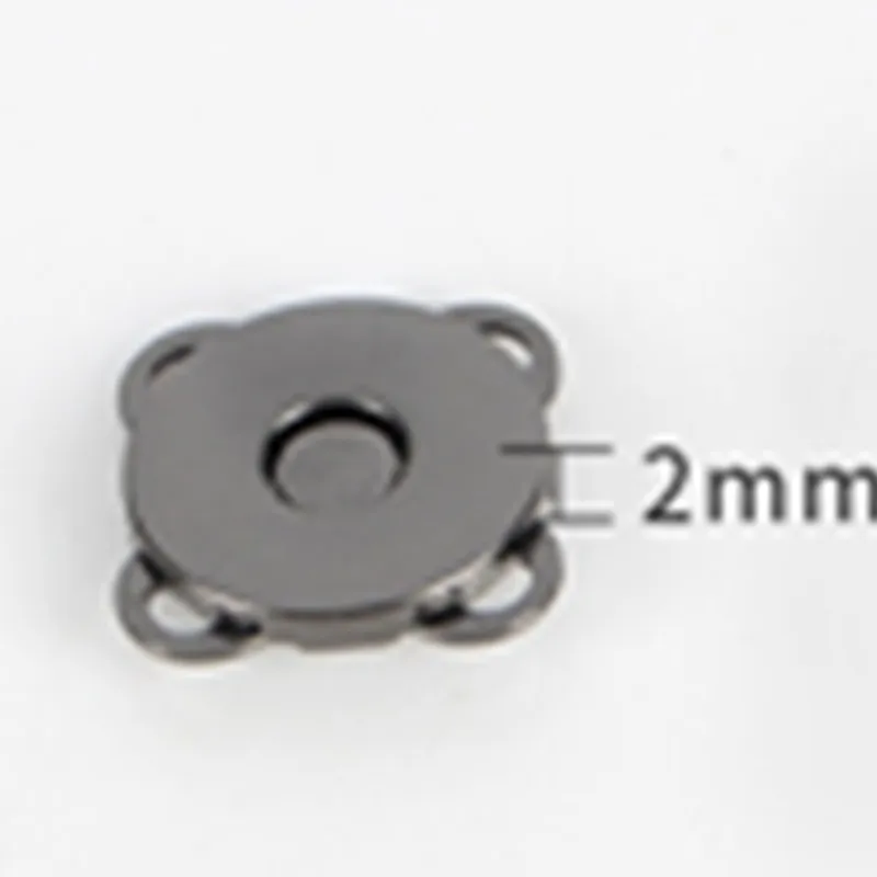 Strong 14MM Plum Blossom Shape Snap Magnet Button for Bag In Gun Metal Color