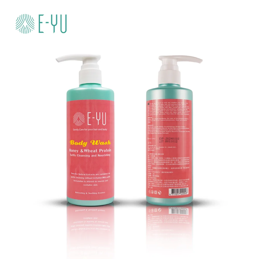 Natural Eco-Friendly Honey & Wheat Protein Gentle Moisturizing Body Wash Shower Gel