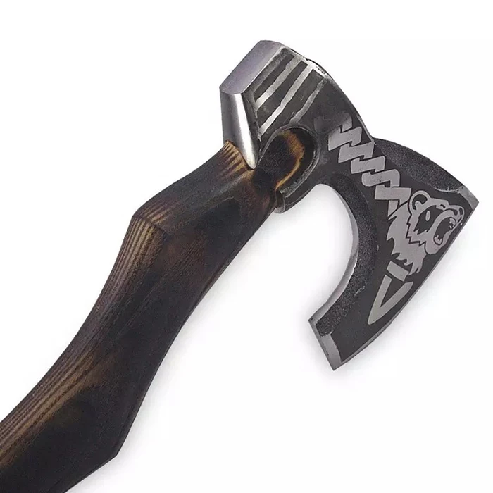 Wholesale Price Top Quality Custom Handmade High carbon steel Tomahawk AXE/Hatchet with Wood Handle and leather sheath