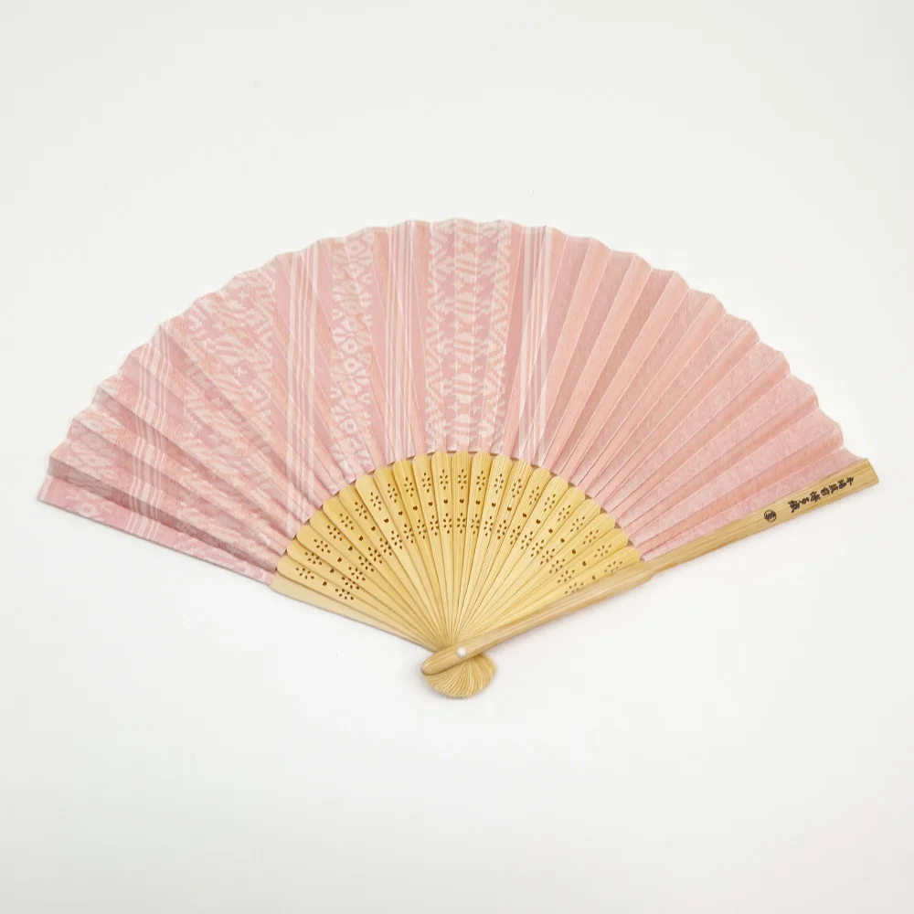 Arrangement available/folding fan bamboo crafts Japanese fabric souvenir sample available business gift