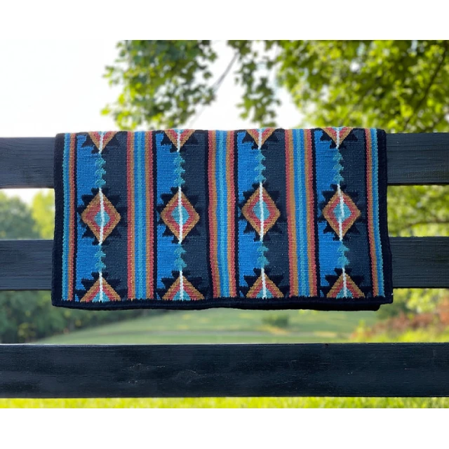 Western Show Horse Saddle Blanket New Zealand Design Handmade Wool Saddle Blanket Top Wool Saddle Pad Size