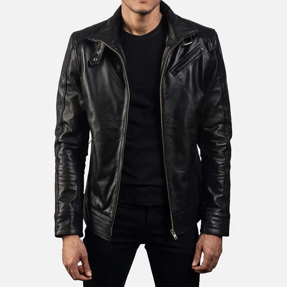 Durable Windproof Men Leather Jacket Top Quality Hot Sale Male Best Design Men Clothing With Competitive Price Jackets