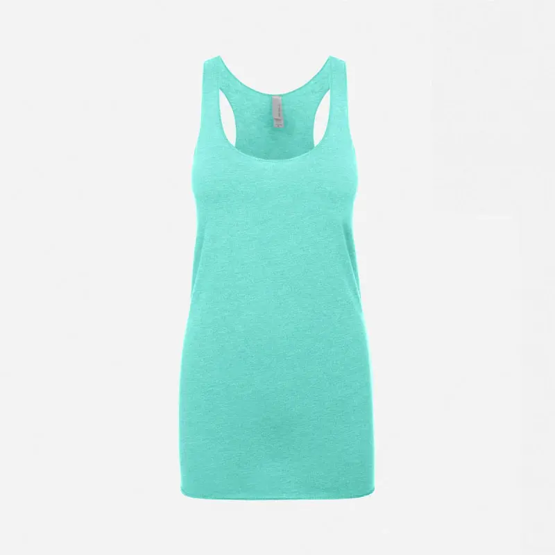 Next Level Apparel 6733 Tri-Blend Racerback Tank for Women Blend of 50% Polyester 25% Cotton, and 25% Rayon Breathable Tank