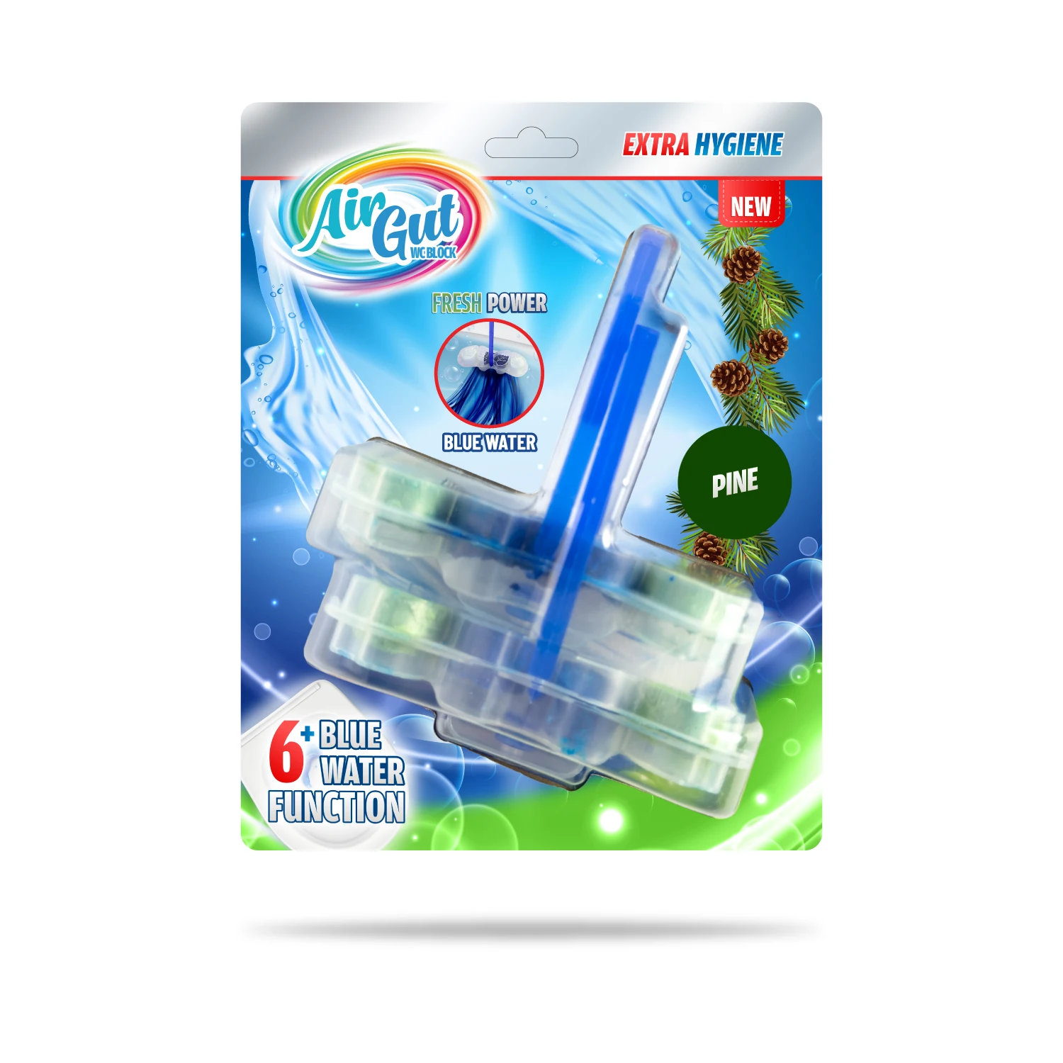 WC cleaner block magic toilet cleaner deodorant blocks toilet flush fragrance cleaner with blue water double set