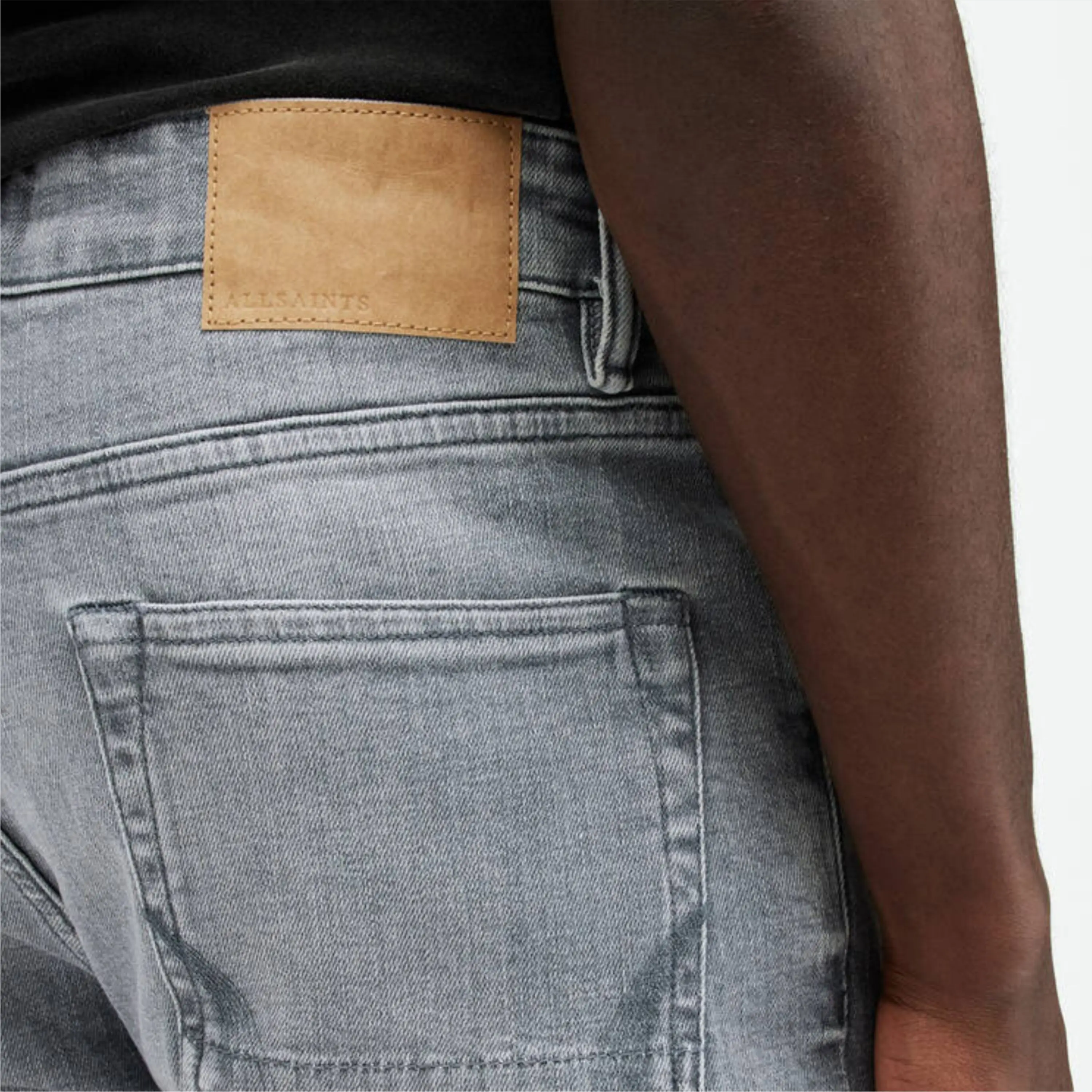 New Fashion Design Men Jeans Wholesale Men  High Quality Brand Ripped Black Denim Jean