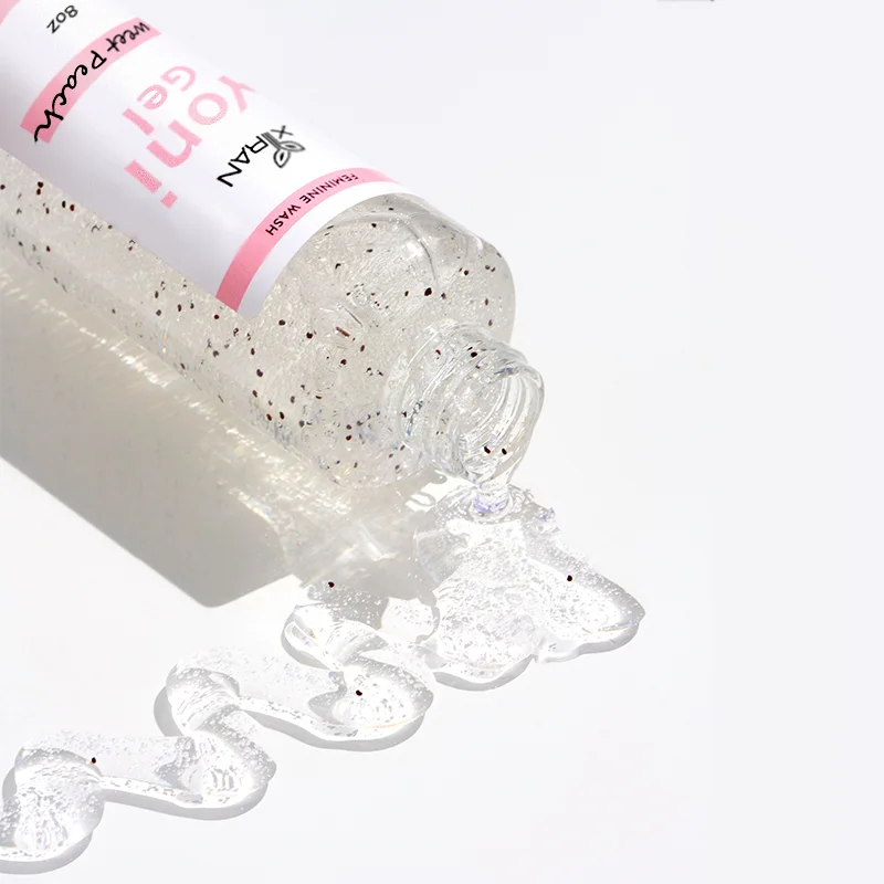 Private Label 100% Natural Sweet Peach Feminine Yoni Wash Gel Product Intimate Hygiene Vagina Whitening Tightening Gel Wash
