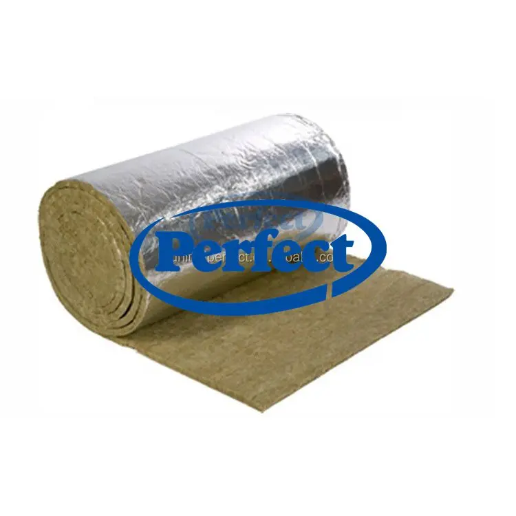 10mm thick soundproof rock wool roll blanket for warehouse