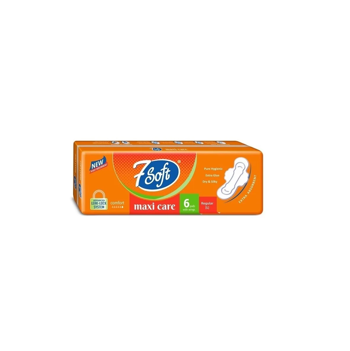 Best Selling Maxi Care Sanitary Pads Comfortable 7 Soft Regular L Size Dry All Day Protection OEM Body Use Available Sale India