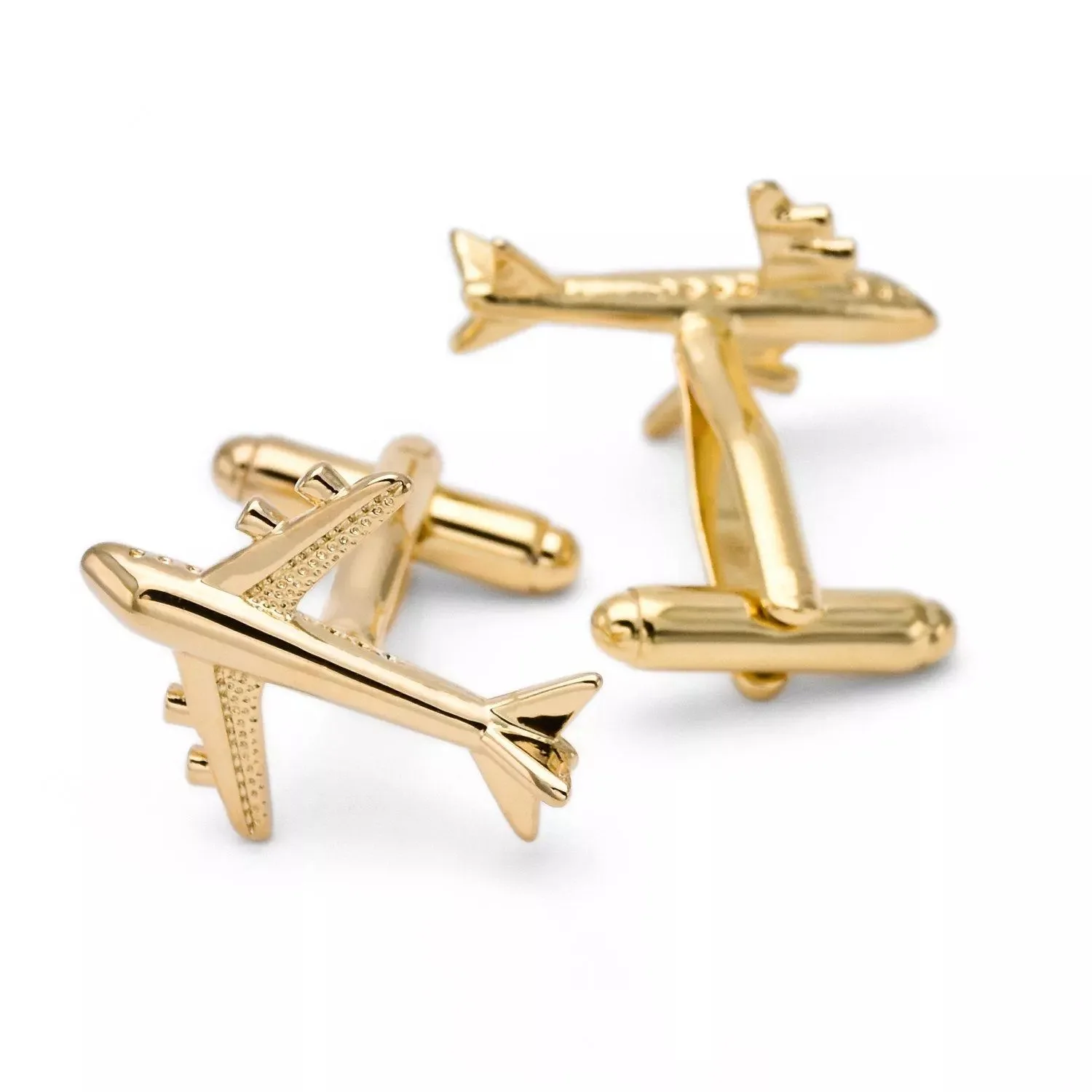 promotional custom airplane logo pilot cufflinks for men