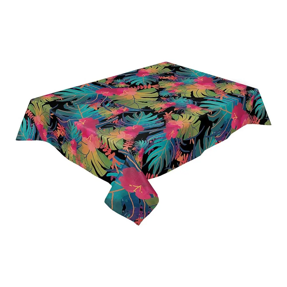 New Arrival Best Quality Luxury 100% Pure Cotton Embroidered Table Cloths with Custom Logo