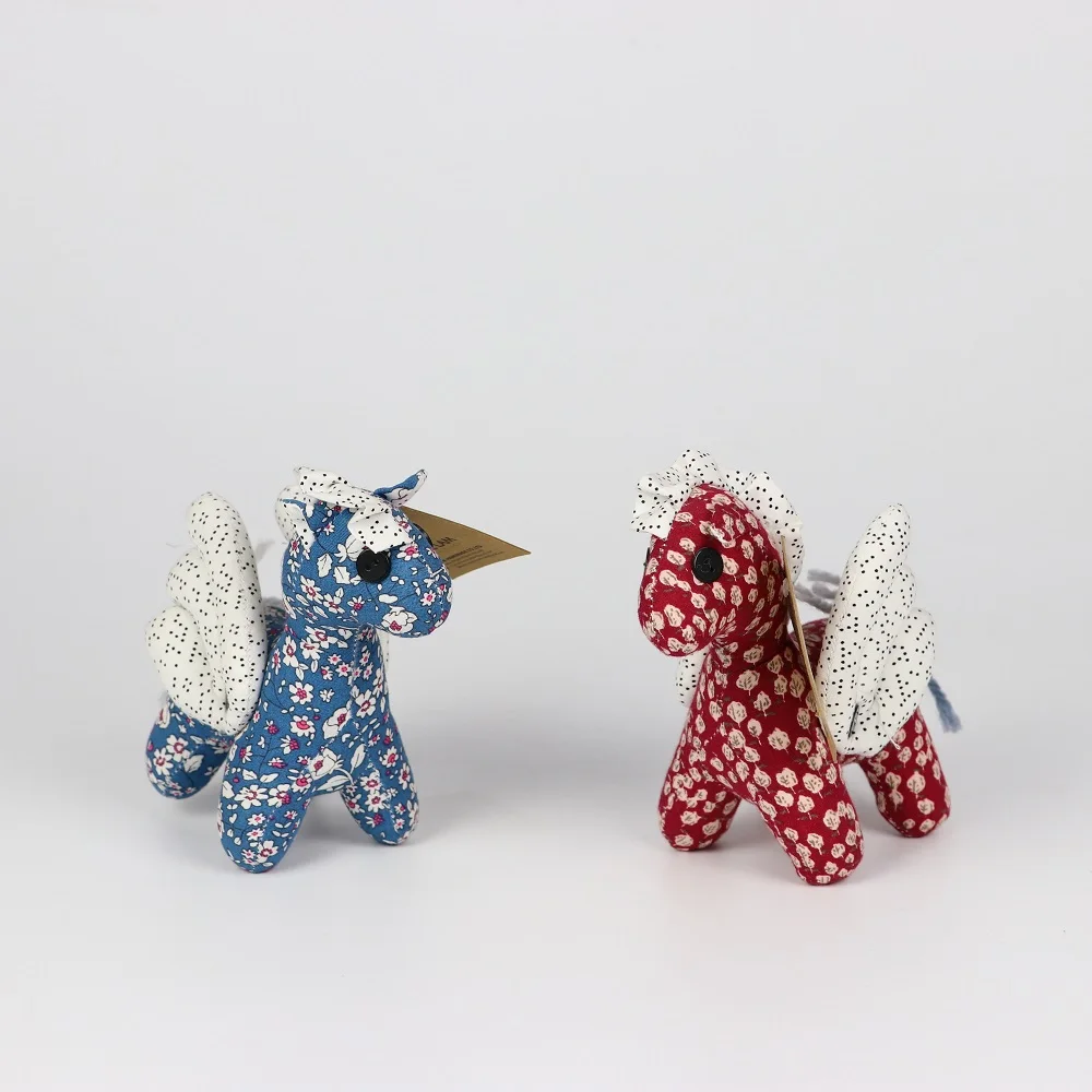 Various Colors Toys & Hobbies Pet Toys Mini Cotton Floral Pattern Fabric Pony Has Wings Stuffed Animal Toys