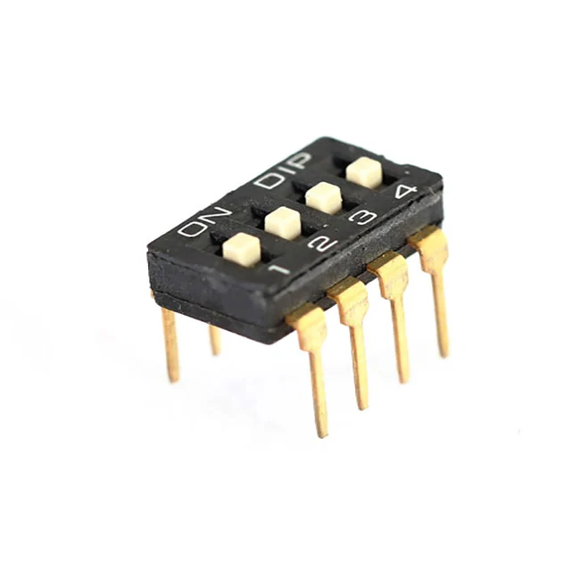 1.27mm DIP switch 8P SMT Black tape&reel package