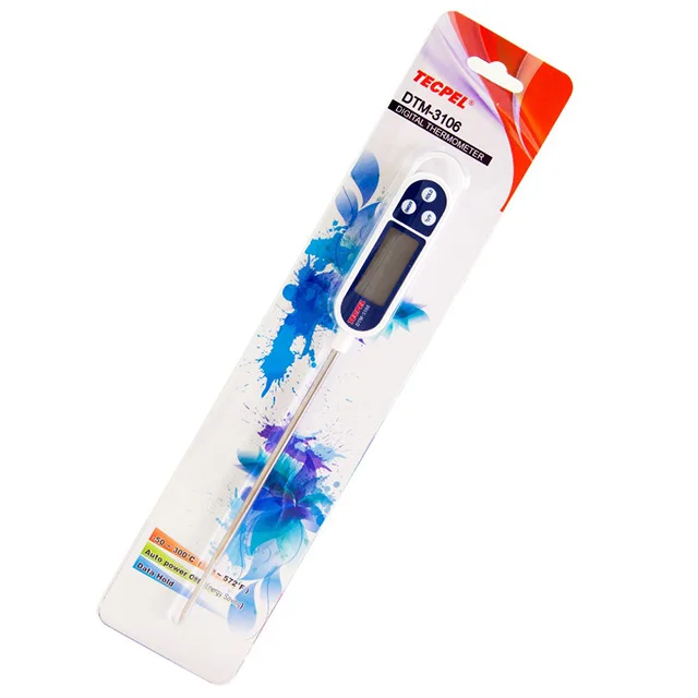 TECPEL DTM-3106 Digital thermometer household Kitchen cooking food Thermometer BBQ meat thermometer