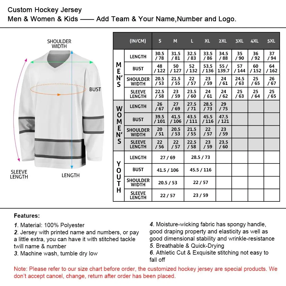 Ice Hockey Shirts Custom Hockey Jersey Golden Sublimation Embroidery Unisex OEM Customized Anti Technics Logo Style Time Knights