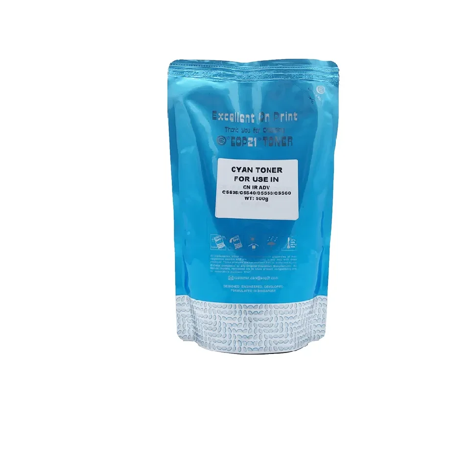 Hi Gloss Compatible  Bag 500G Packaging Cyan EOP21 Refill Toner Powder For IR Advance C5535/ C5540/ C5550/ C5560