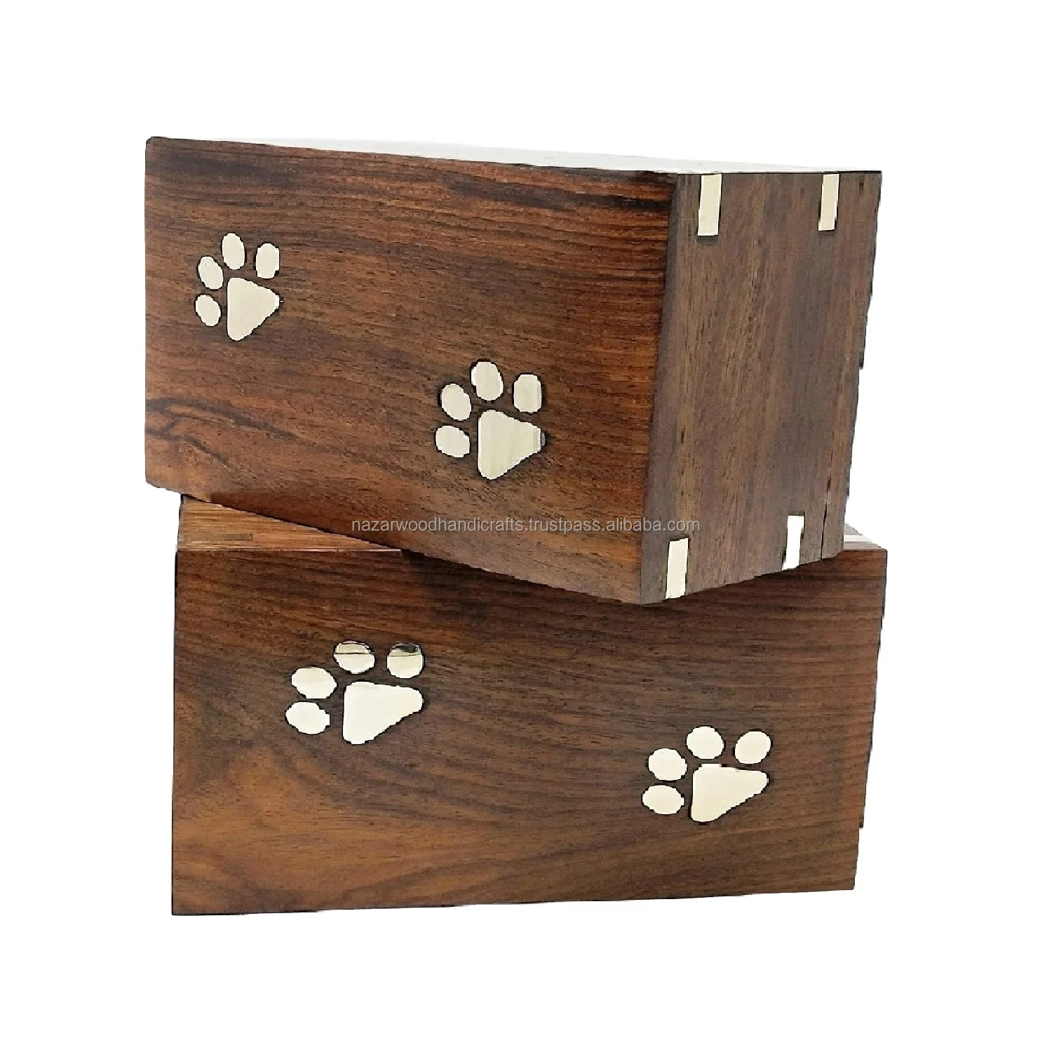 Pet Urns For Dogs Ashes Memorial Coffin Dog Cat Urn Box Frame Funeral Wooden Urn Box For Pet Keepsake Gifts