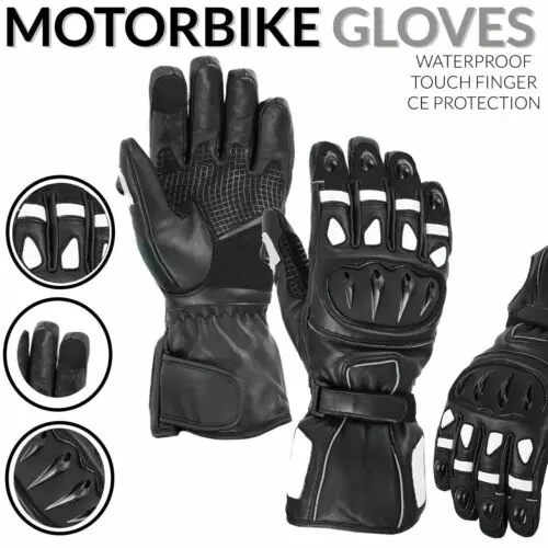 High Quality Leather Motorbike Racing Gloves for Outdoor Sports Unisex Adult Riding Protection for Motorbike Racing