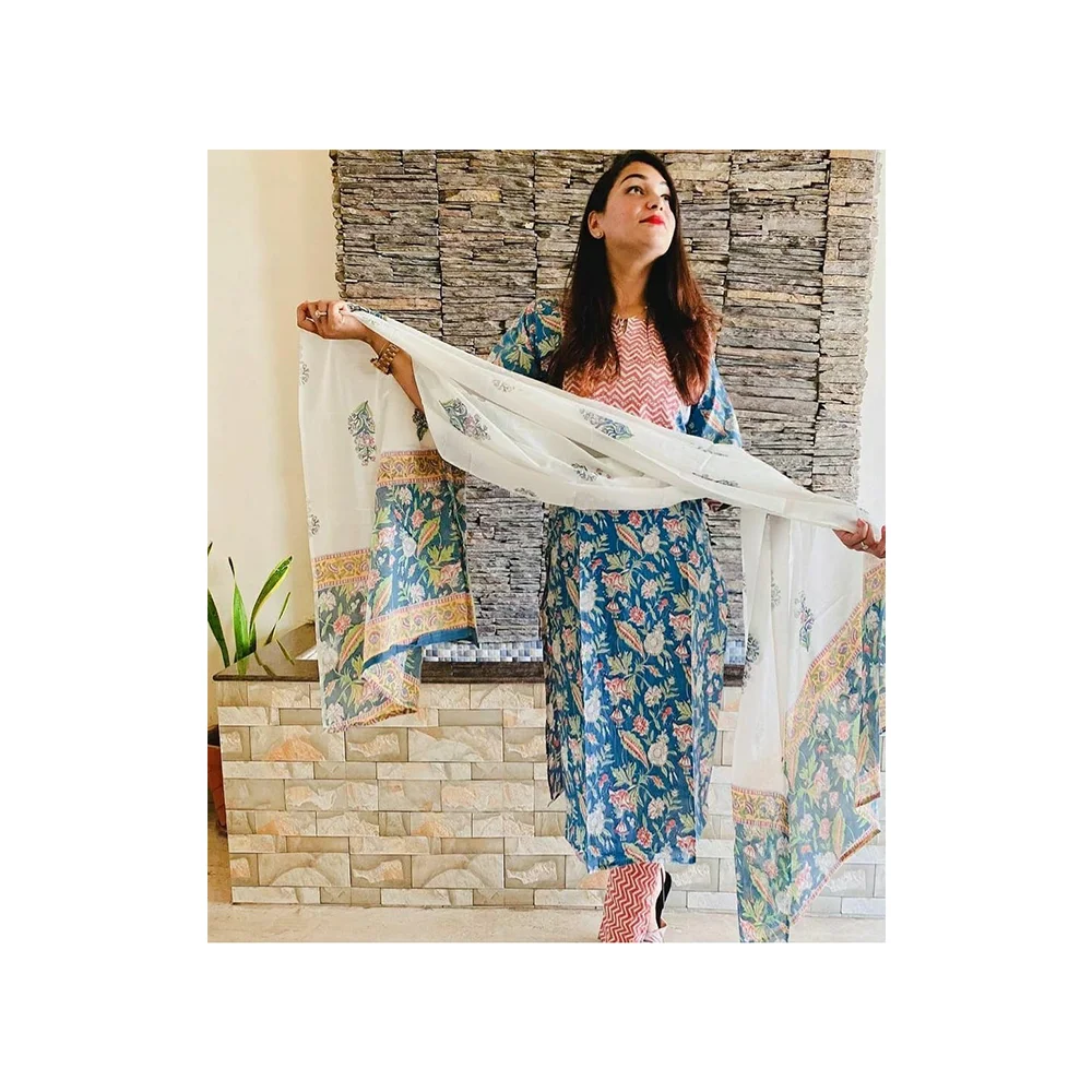 Indian women collection cotton kurti with plazo in lowest price market  from jaipur ethnic garment wholesale price ladies wear