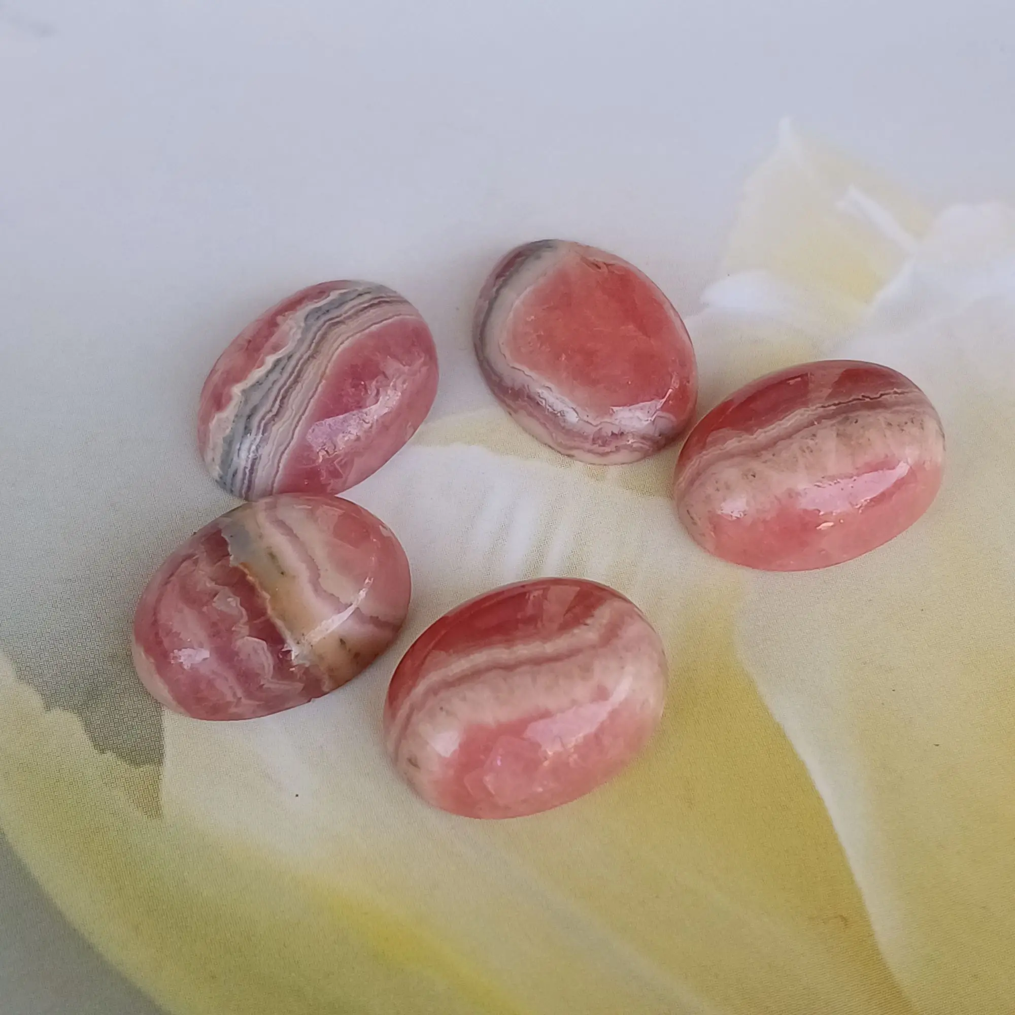 Rodochrosite Cabochon Oval Shape Cabochon Calibrated Loose Gemstone For Jewelry Bulk Supplier