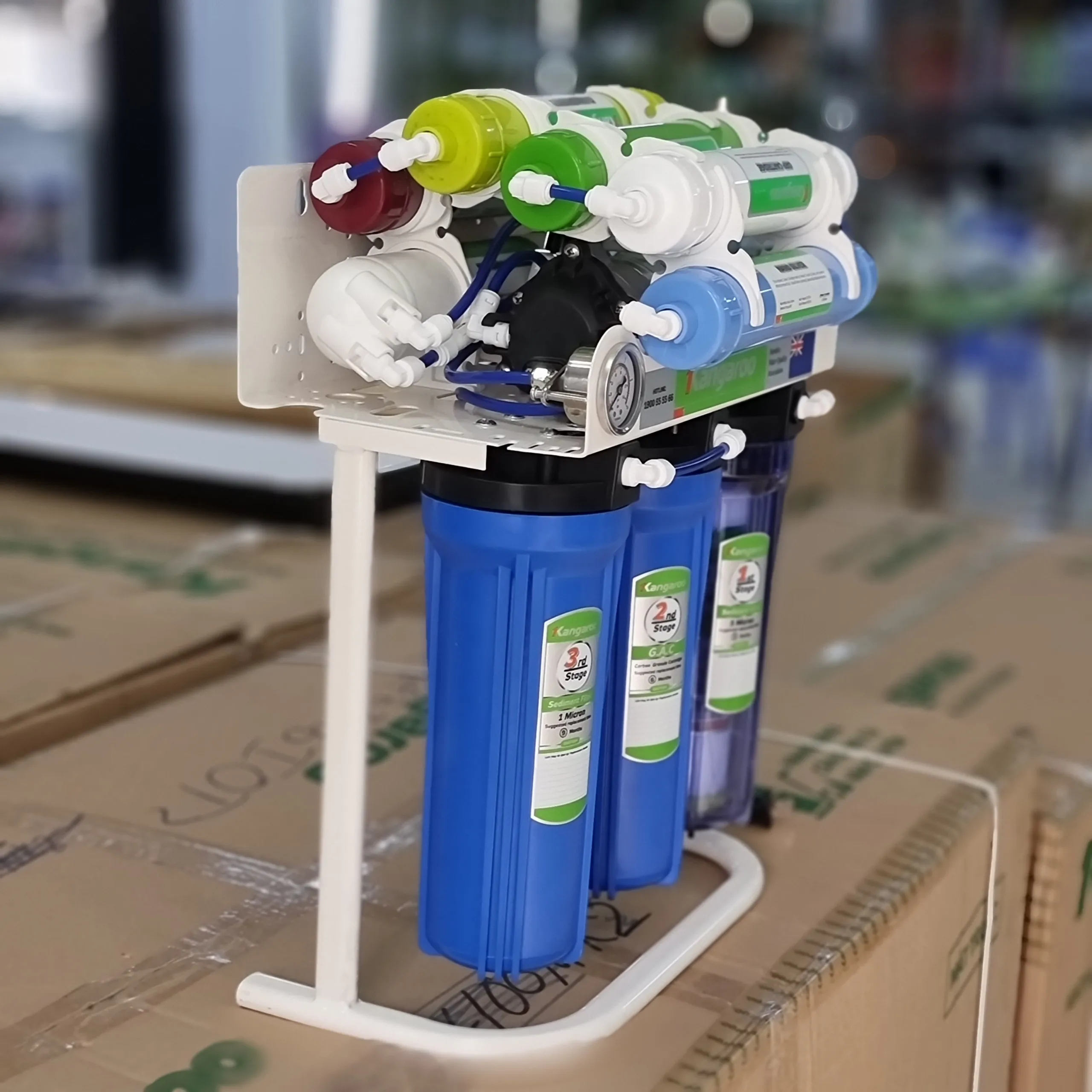 RO water purifier 9 stages 35W adaptor 24V 100GPD pressure tank 4 4.2 5G undersink best price with best quality