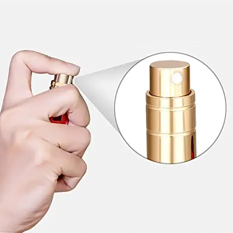 Travel Atomizer Mini Refillable Empty Spray Perfume Bottle 5ml Portable Scent Pump Case Take It By Air w/o Leaking