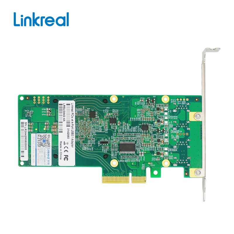 Linkreal LRSU3A42-4A PCIe x4 на 4 порта USB 3 1 карты расширения