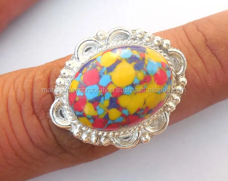 Fashion Creative Fancy Looking Oval Gems Ring Hot Design Red Carnelian Gems Silver Ring Bezel Setting Women Ring Jewelry