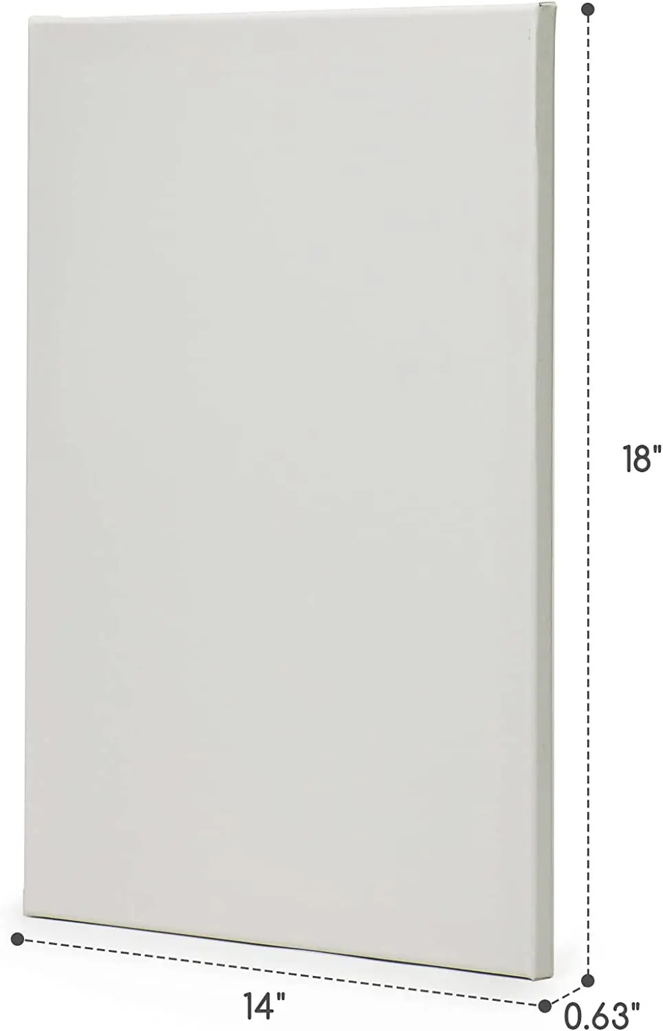 MEEDEN 11-Pack 14x18 Inches 100% Cotton 8 oz Gesso-Primed Blank White Stretched Canvases for Painting