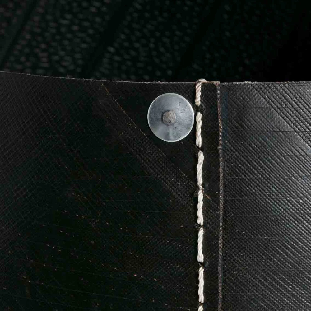 Handmade eco-friendly recycled rubber laundry basket wood logs shoes or blankets car tire basket wholesale from Vietnam